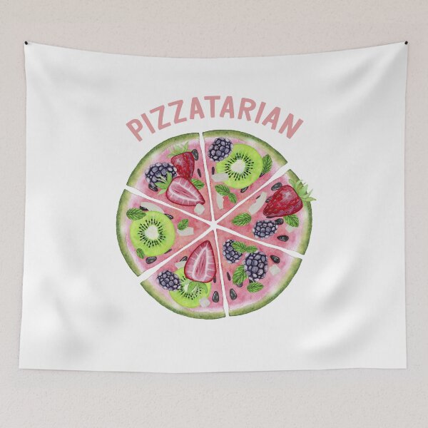 Item preview, Pizzatarian,fruit pizza,kiwi,watermelon,strawberry,blackcurrant watercolour summer design designed and sold by MiloHarris.