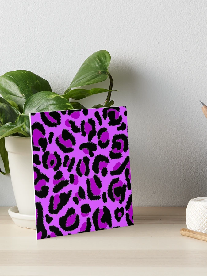 Purple Y2K Aesthetic Leopard Print