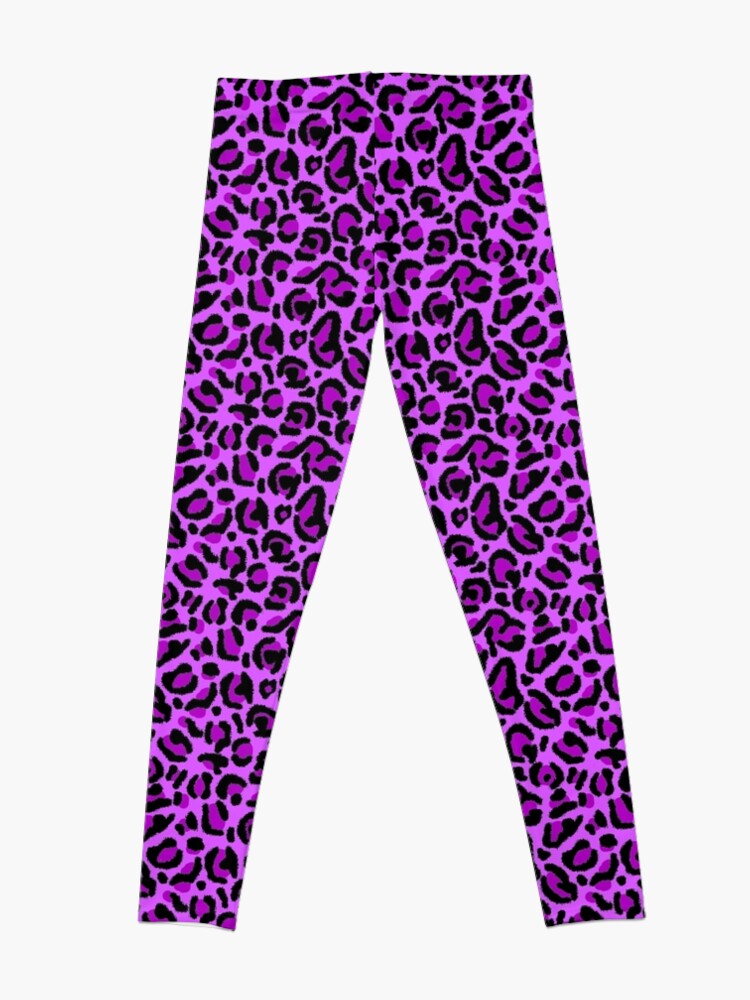 Purple Y2K Aesthetic Leopard Print | Leggings