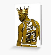 Michael "Air" Jordan - King Greeting Card