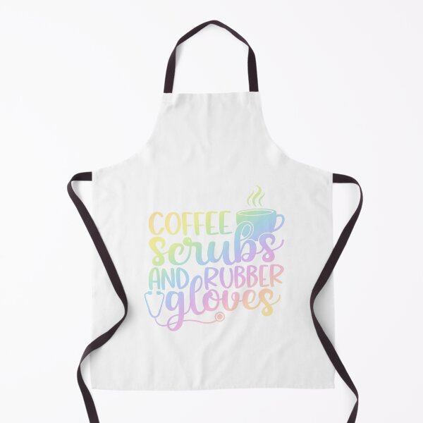 Item preview, Coffee scrubs and rubber gloves - funny nurse gift designed and sold by PickaSticka.