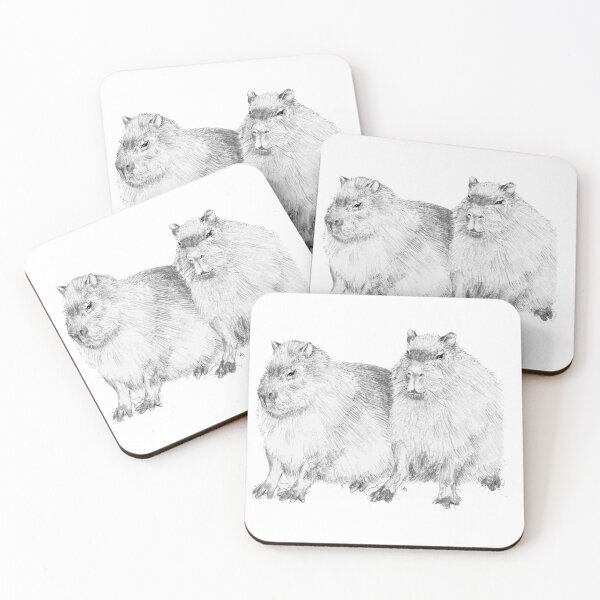 Item preview, Capybara Drawing designed and sold by Ancient Realms.