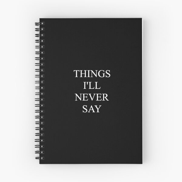 Item preview, Things I'll Never Say - Journal designed and sold by Pink Blood.