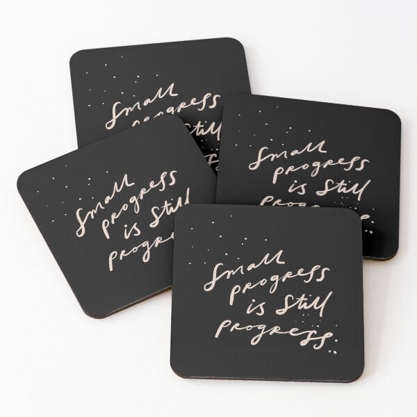 Item preview, Small progress is still progress - inspirational quote - Morgan Harper Nichols designed and sold by morgansgoods.
