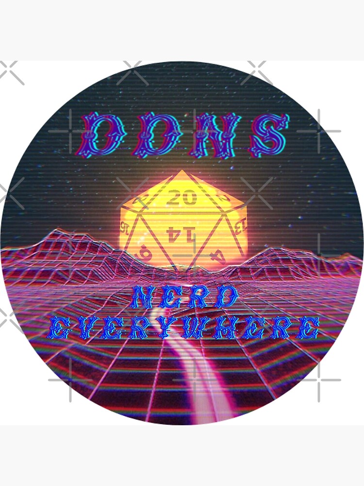 Thumbnail 3 of 3, Sticker, DDNS Nerd Everywhere 2 designed and sold by DDNS.
