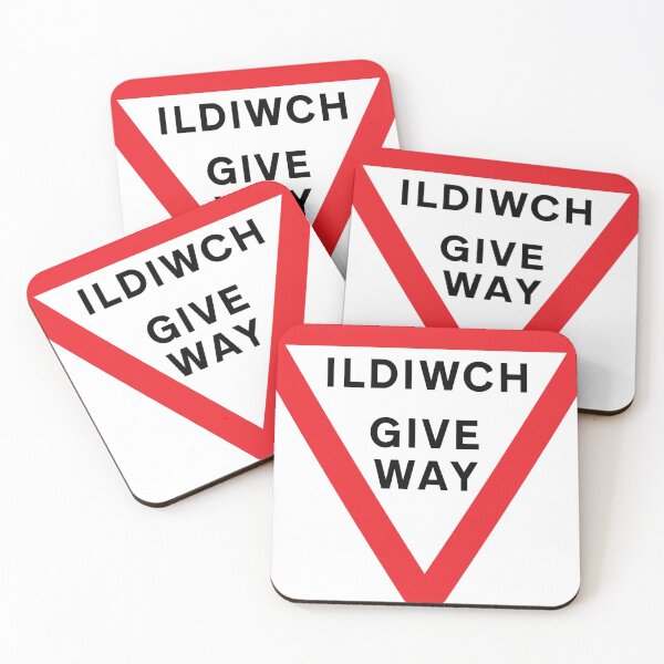 Item preview, Welsh traffic sign: Give way/Ildiwch(TSRGDNO 602) designed and sold by Spyromike.