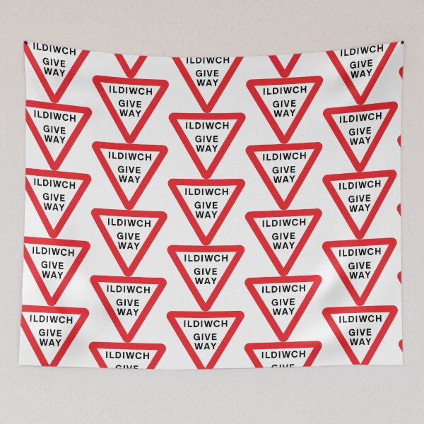 Item preview, Welsh traffic sign: Give way/Ildiwch(TSRGDNO 602) designed and sold by Spyromike.