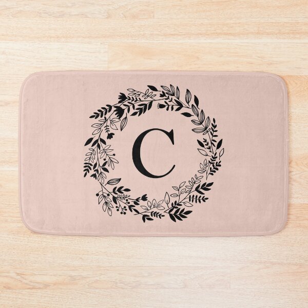 Item preview, Letter C with Floral Wreath - Initial C - Monogram Art designed and sold by thelustrous.