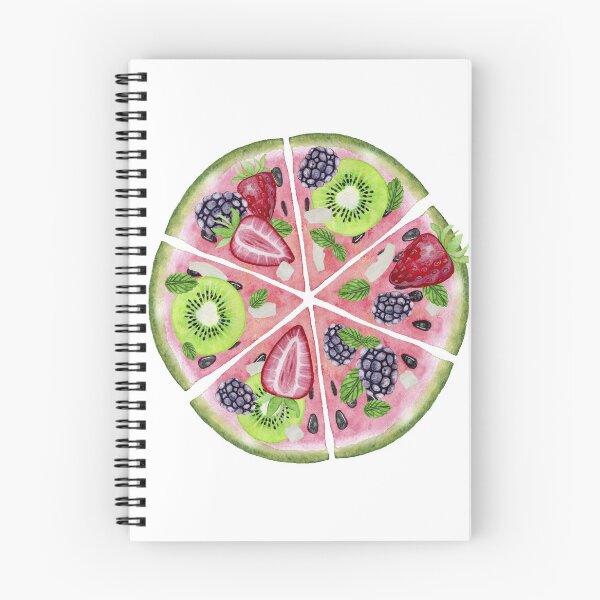 Item preview, Watercolour Fruit pizza,kiwi,watermelon,strawberry,blackcurrant summer design designed and sold by MiloHarris.