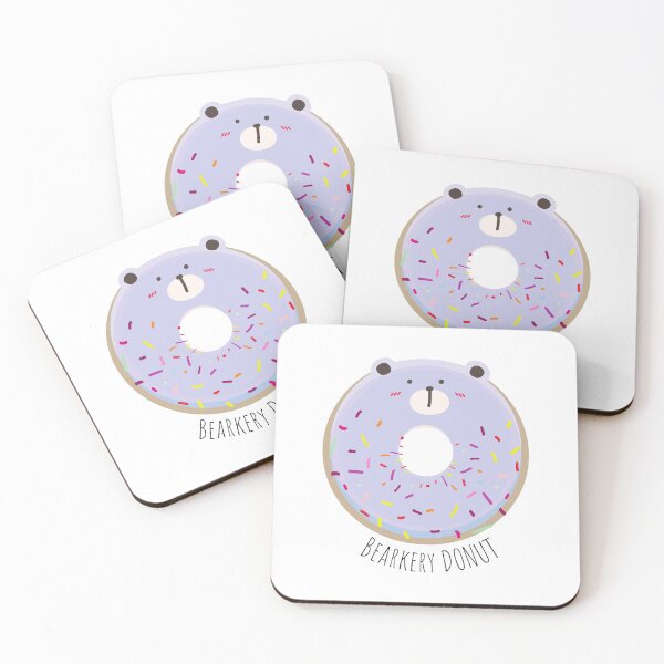 Item preview, Bearkery Sprinkle Donut Bear Purple designed and sold by sanashibata.