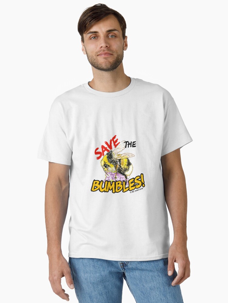 Thumbnail 2 of 7, Classic T-Shirt, Save the Fuzzy Bumbles designed and sold by JustineJLarsen.