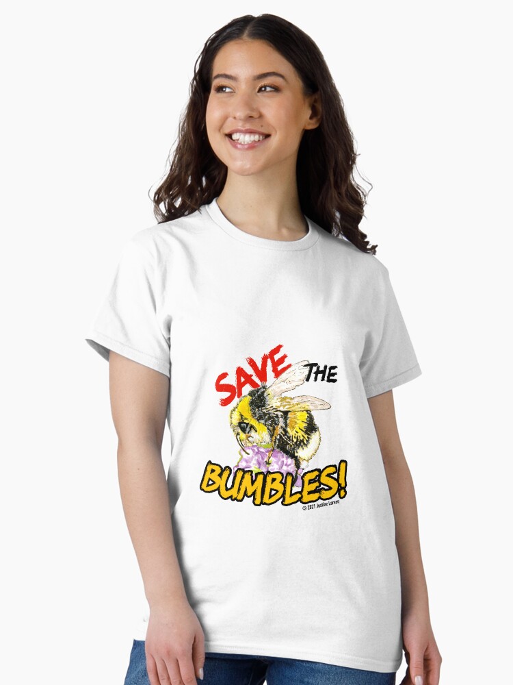 Thumbnail 1 of 7, Classic T-Shirt, Save the Fuzzy Bumbles designed and sold by JustineJLarsen.