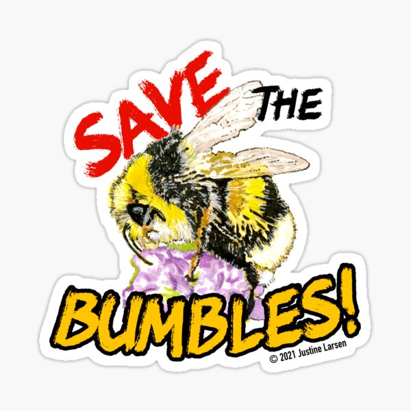 Save the Fuzzy Bumbles Sticker