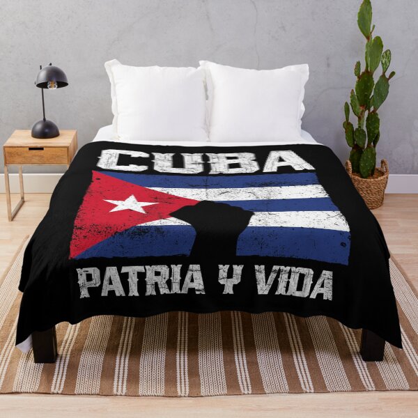 Artikelvorschau, SOS Kuba Flagge Patria y Vida Bandera Banderitas Cubanas Libre Protest Free Cuba entworfen und verkauft von PIODesign.
