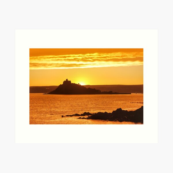 MOUNT'S BAY GOLD Art Print