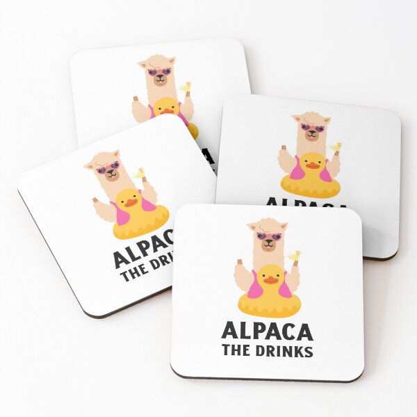 Item preview, ALPACA the drinks party llama designed and sold by littlerhody.