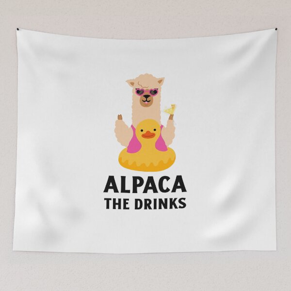 Item preview, ALPACA the drinks party llama designed and sold by littlerhody.