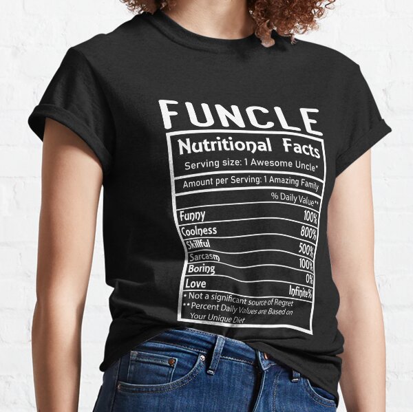  Funny Nutrition Facts Last Name Design - Avia Premium T-Shirt :  Clothing, Shoes & Jewelry