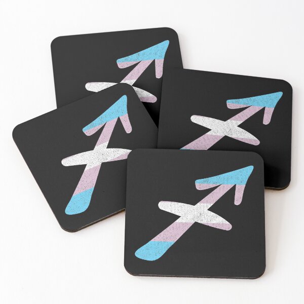 Item preview, Transgender Pride Flag Sagittarius Zodiac Sign designed and sold by Patrick Hiller.