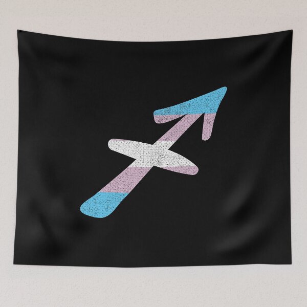 Artikelvorschau, Transgender Pride Flag Sagittarius Sternzeichen entworfen und verkauft von Patrick Hiller.