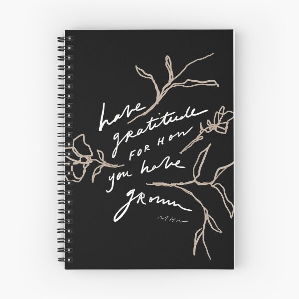 Item preview, Have gratitude for how you've grown - inspirational quote with flowers - vintage inspired by Morgan Harper Nichols designed and sold by morgansgoods.