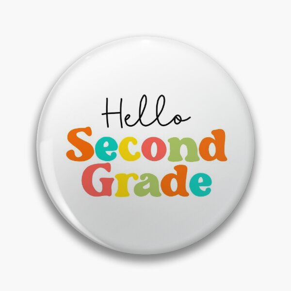 Item preview, hello second grade bright colors designed and sold by AndrewMarieD.