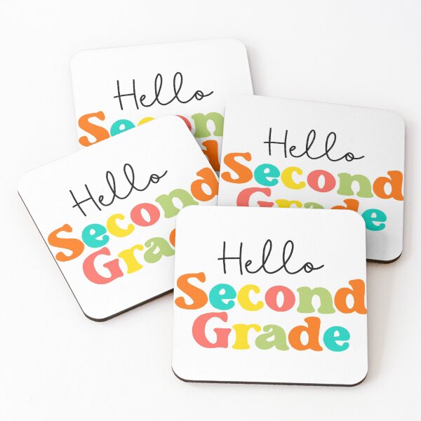 Item preview, hello second grade bright colors designed and sold by AndrewMarieD.
