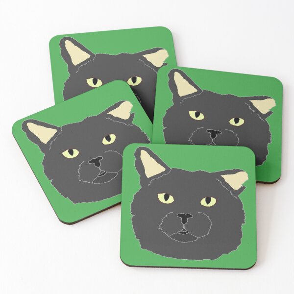 Item preview, Black Cat Face For Cat Lovers designed and sold by RevolutionInPaint.