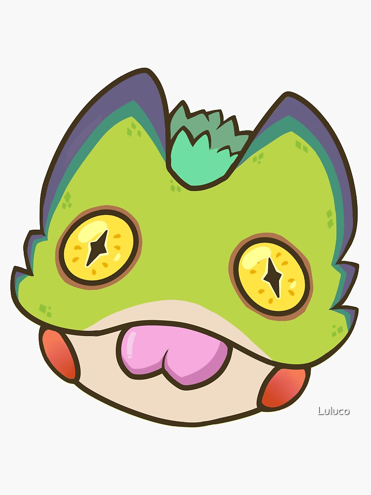 Pukei Pukei Head Sticker By Luluco Redbubble   Bg,f8f8f8 Flat,750x,075,f Pad,750x1000,f8f8f8 