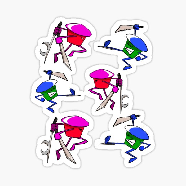 Cupcake Fight (Cutcakes) Sticker