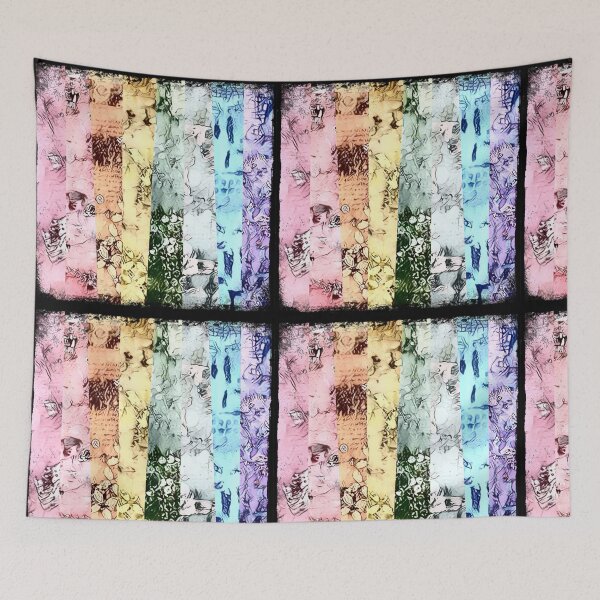 Item preview, Rainbow Gelliprint - Vertical Stripes  designed and sold by shriamato.