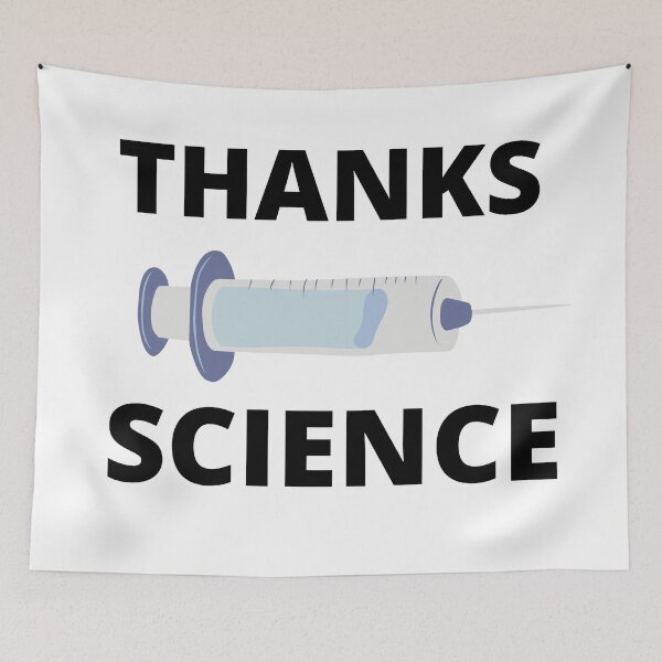 Item preview, Vaccinated thanks science  designed and sold by Tej0711.