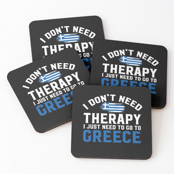 Item preview, Greek Flag  I Don't Need Therapy I Just Need to Go to Greece designed and sold by obedtheartist.