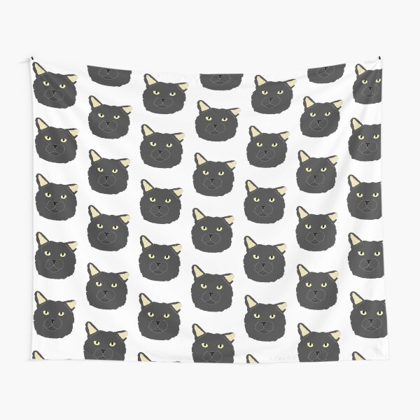 Artikel-Vorschau von Schwarze Katze Gittermuster, designt und verkauft von KJCasey1982.