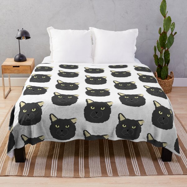 Item preview, Black Cat Grid Pattern designed and sold by RevolutionInPaint.
