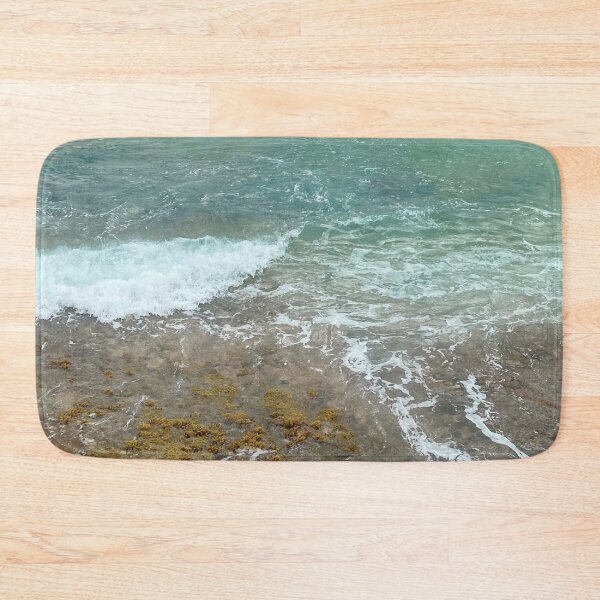 Item preview, Aesthetic Pastel Blue Crashing Waves With Ocean Foam designed and sold by Barolina.