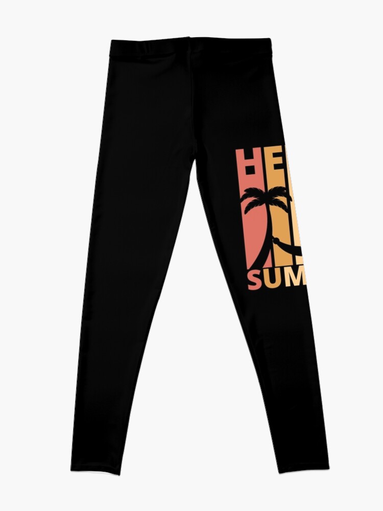 Discover Hello Summer Designs for Summer and Beach Lovers Leggings