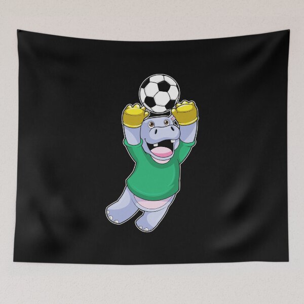 Item preview, Hippo Soccer player Soccer  designed and sold by Snabdesign84.