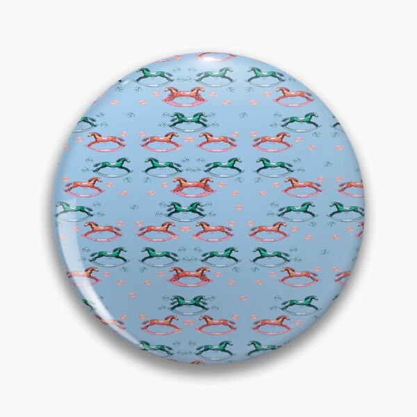 Item preview, Sweet rocking horse blue pattern by Marcia Ribeiro designed and sold by bymarciaribeiro.