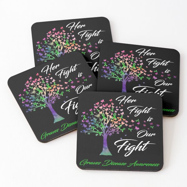 Item preview, Her Fight Is Our Fight Graves Disease Awareness designed and sold by Gillosina.