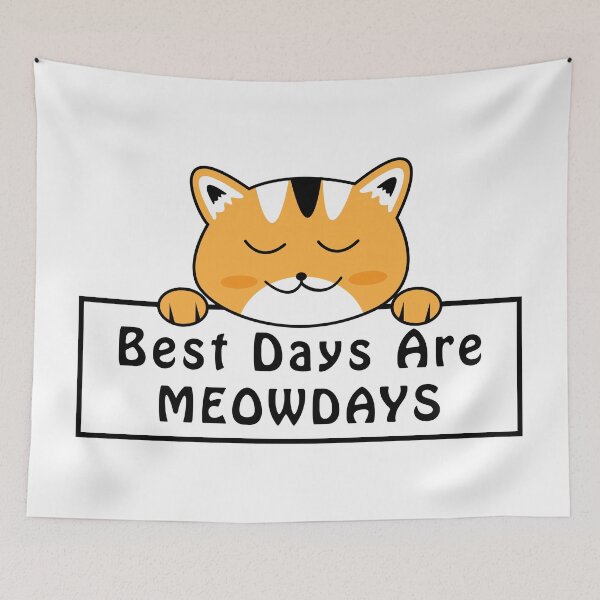 Item preview, Best Days are Meowdays designed and sold by Asa-design.