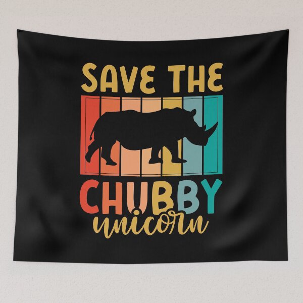 Item preview, Save The Chubby Unicorn Rhinoceros designed and sold by rehatschek.