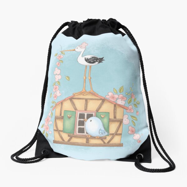 Beautiful Alsace Drawstring Bag