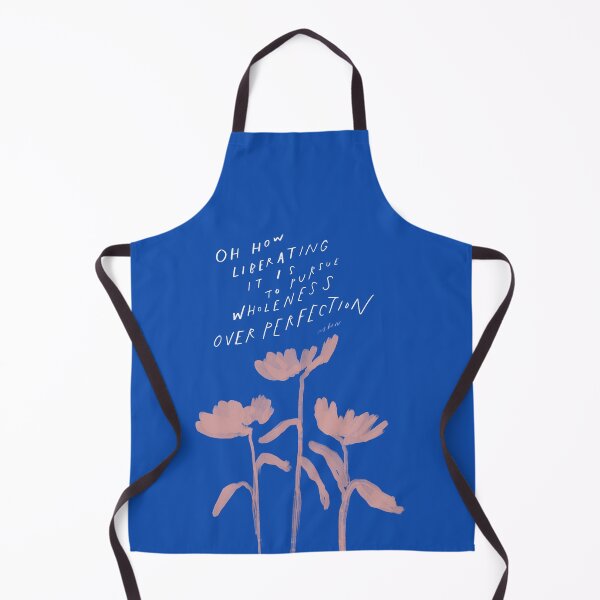 Item preview, Pursue wholeness over perfection - blue and pink floral inspirational quote art by Morgan Harper Nichols designed and sold by morgansgoods.