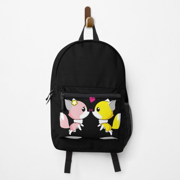 Item preview, Pink and yellow cartoon foxes designed and sold by Valdilana.