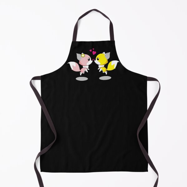 Item preview, Pink and yellow cartoon foxes designed and sold by Valdilana.