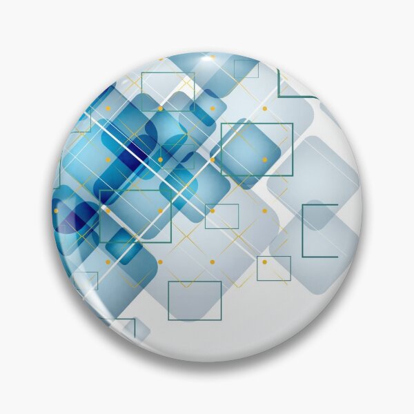 Item preview, Blue abstract geometrical cubes  designed and sold by Moonlight-Art-.