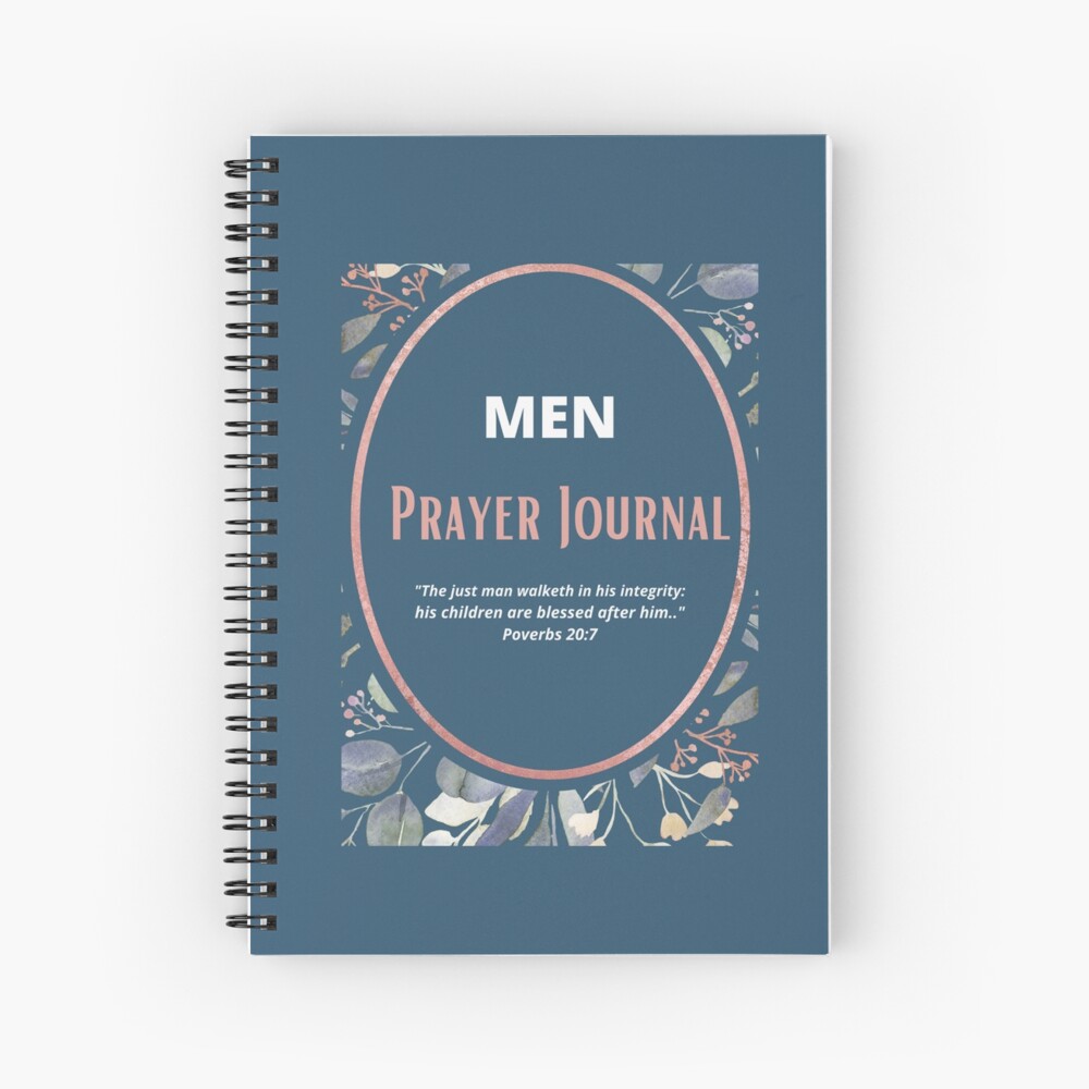 Men Prayer Journal Spiral Notebook