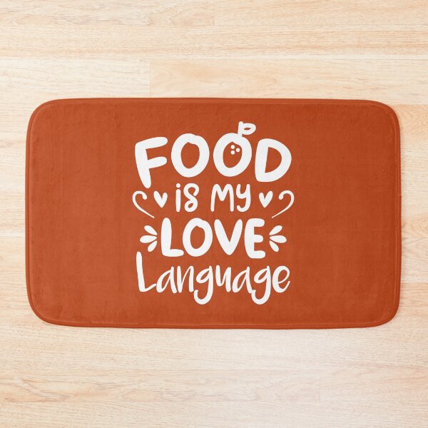 Item preview, Food Is My Love Language (Orange BG) designed and sold by FilipeFerreira.