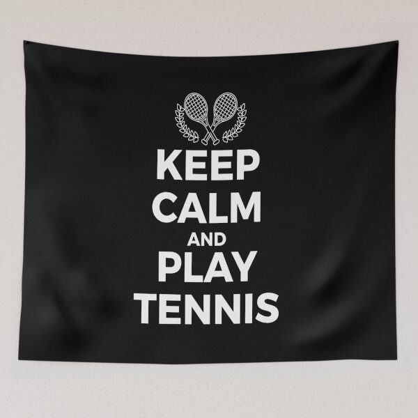 Item preview, Keep clam and play tennis designed and sold by Shirt-Kaiser.